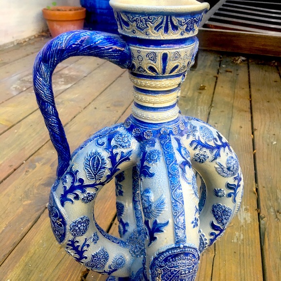 Antique Westerwald Stoneware Ewer, 1900s